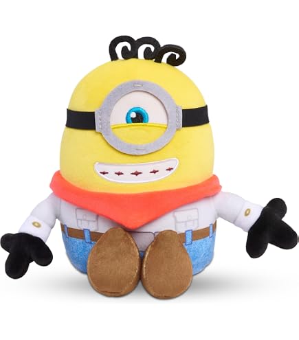ミニオンズ、大きいぬいぐるみ（喋る、目が光ります） Amazon.com: Illumination Minions Despicable Me 4 Squooshy Plush